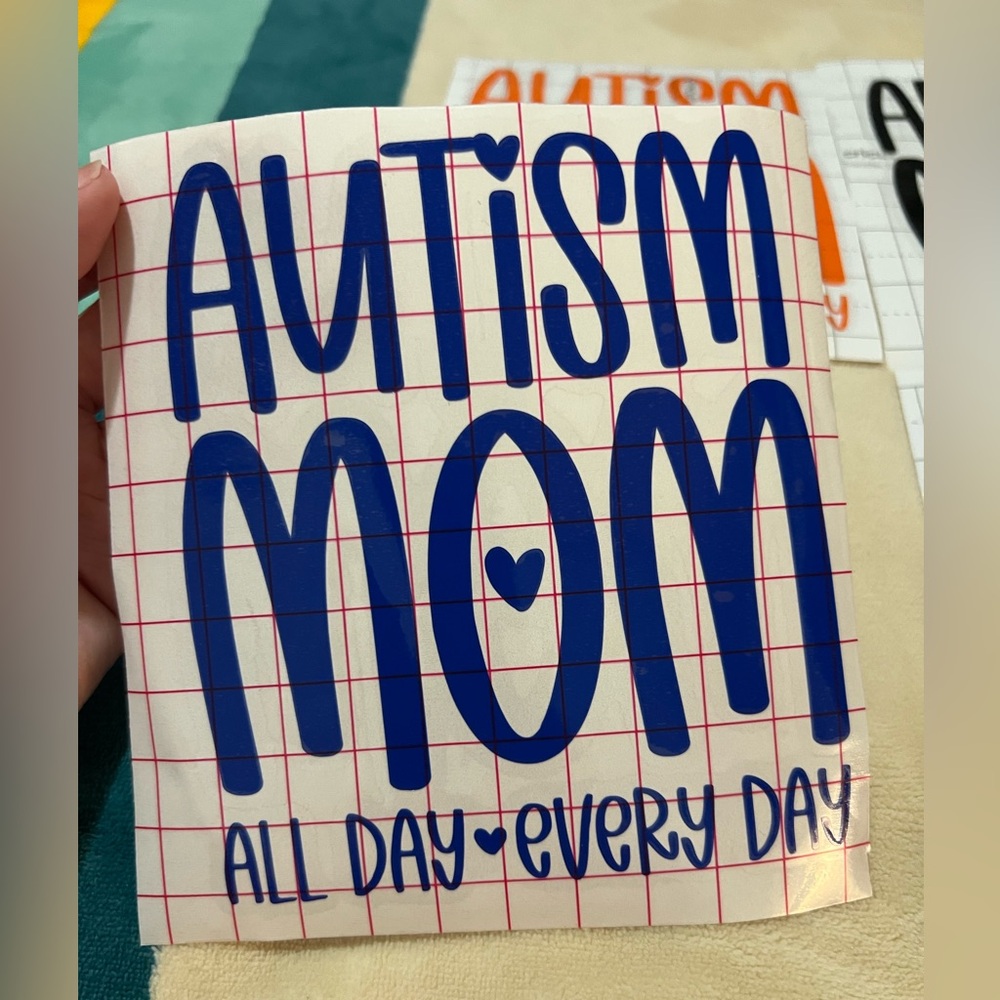 Autism Mom Vinyl Decal ♥️